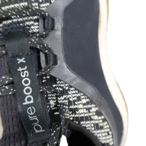 Adidas Shoes Womens 7 Athletic Trainers PureBoost All Terrain Running Knit Black - Picture 9 of 15